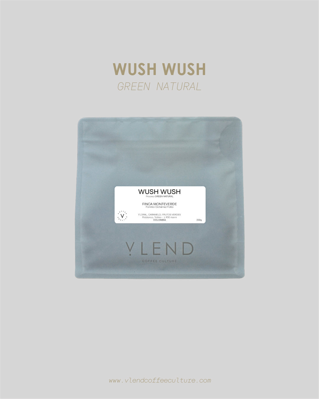 WUSH WUSH GREEN NATURAL 250gr